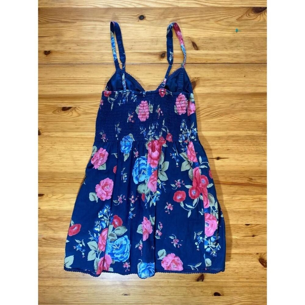 Abercrombie Kids Sweetheart Skater Dress Navy Floral Size XL - Picture 3 of 8